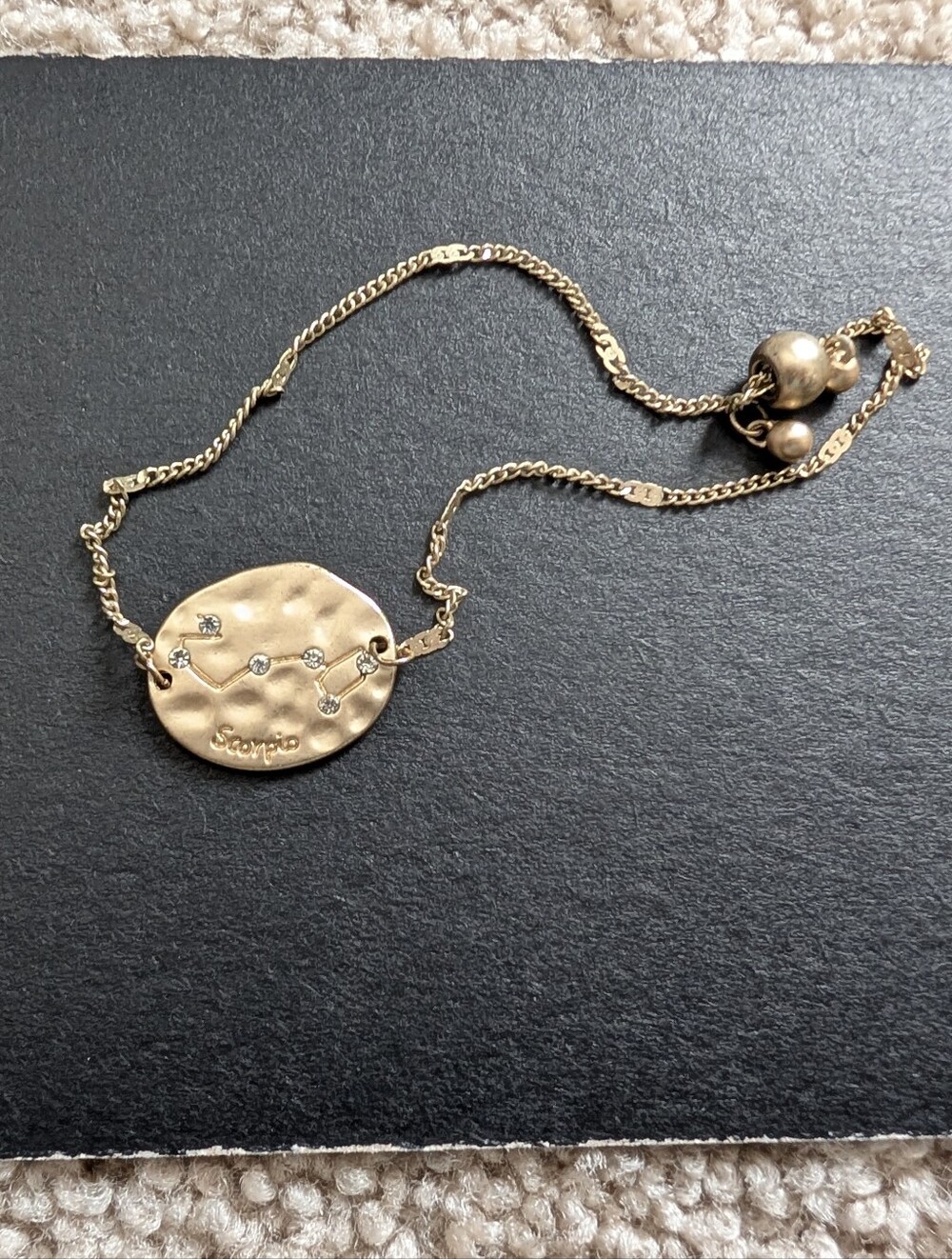 Gold Scorpio Constellation Bracelet
